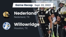 Recap: Nederland  vs. Willowridge  2022