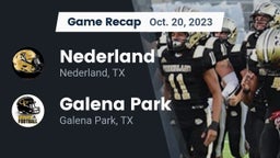 Recap: Nederland  vs. Galena Park  2023