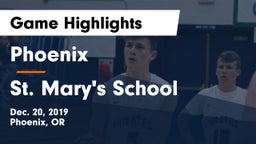 Phoenix  vs St. Mary's School Game Highlights - Dec. 20, 2019