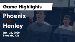 Phoenix  vs Henley  Game Highlights - Jan. 24, 2020