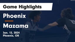 Phoenix  vs Mazama  Game Highlights - Jan. 12, 2024