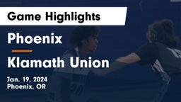 Phoenix  vs Klamath Union  Game Highlights - Jan. 19, 2024