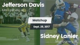 Matchup: Jefferson Davis High vs. Sidney Lanier  2017