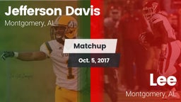 Matchup: Jefferson Davis High vs. Lee  2017
