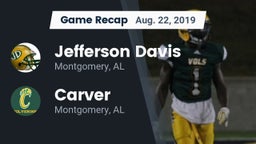 Recap: Jefferson Davis  vs. Carver  2019
