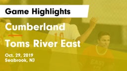 Cumberland  vs Toms River East Game Highlights - Oct. 29, 2019