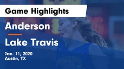 Anderson  vs Lake Travis  Game Highlights - Jan. 11, 2020