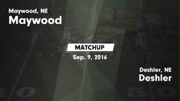 Matchup: Maywood  vs. Deshler  2016