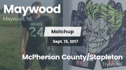 Matchup: Maywood  vs. McPherson County/Stapleton 2017