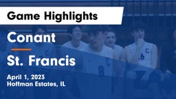Conant  vs St. Francis  Game Highlights - April 1, 2023