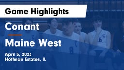 Conant  vs Maine West  Game Highlights - April 5, 2023