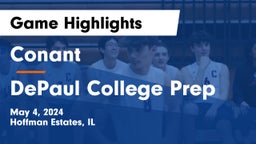 Conant  vs DePaul College Prep Game Highlights - May 4, 2024
