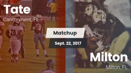 Matchup: Tate  vs. Milton  2017