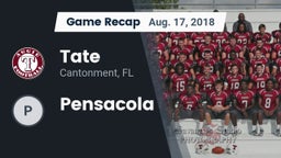Recap: Tate  vs. Pensacola  2018