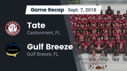 Recap: Tate  vs. Gulf Breeze  2018