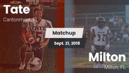 Matchup: Tate  vs. Milton  2018