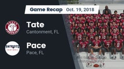 Recap: Tate  vs. Pace  2018