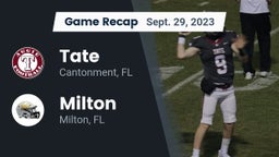 Recap: Tate  vs. Milton  2023