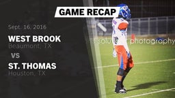 Recap: West Brook  vs. St. Thomas  2016