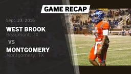 Recap: West Brook  vs. Montgomery  2016