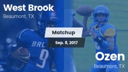 Matchup: West Brook High vs. Ozen  2017