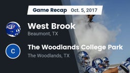 Recap: West Brook  vs. The Woodlands College Park  2017