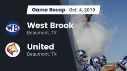 Recap: West Brook  vs. United  2019