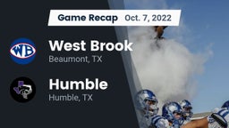 Recap: West Brook  vs. Humble  2022