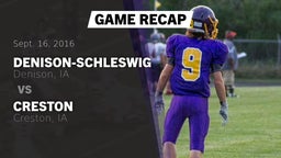 Recap: Denison-Schleswig  vs. Creston  2016