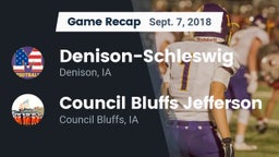 Recap: Denison-Schleswig  vs. Council Bluffs Jefferson  2018