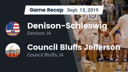 Recap: Denison-Schleswig  vs. Council Bluffs Jefferson  2019