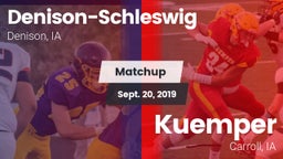Matchup: Denison-Schleswig vs. Kuemper  2019