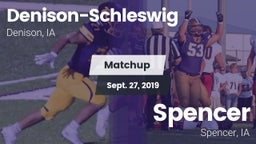 Matchup: Denison-Schleswig vs. Spencer  2019