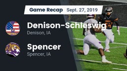 Recap: Denison-Schleswig  vs. Spencer  2019