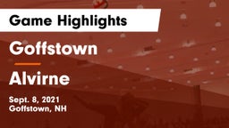 Goffstown  vs Alvirne  Game Highlights - Sept. 8, 2021