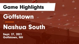Goffstown  vs Nashua  South Game Highlights - Sept. 27, 2021