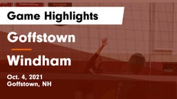 Goffstown  vs Windham  Game Highlights - Oct. 4, 2021