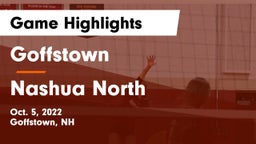 Goffstown  vs Nashua North  Game Highlights - Oct. 5, 2022