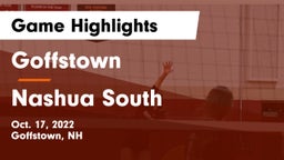 Goffstown  vs Nashua  South Game Highlights - Oct. 17, 2022