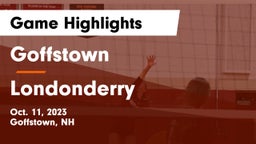 Goffstown  vs Londonderry  Game Highlights - Oct. 11, 2023
