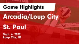 Arcadia/Loup City  vs St. Paul  Game Highlights - Sept. 6, 2022