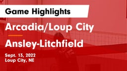 Arcadia/Loup City  vs Ansley-Litchfield  Game Highlights - Sept. 13, 2022