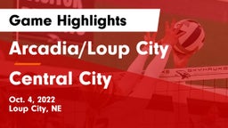 Arcadia/Loup City  vs Central City  Game Highlights - Oct. 4, 2022