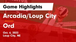 Arcadia/Loup City  vs Ord  Game Highlights - Oct. 6, 2022