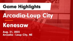 Arcadia-Loup City  vs Kenesaw  Game Highlights - Aug. 31, 2023