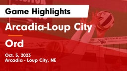 Arcadia-Loup City  vs Ord  Game Highlights - Oct. 5, 2023