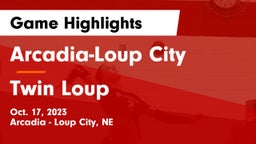 Arcadia-Loup City  vs Twin Loup Game Highlights - Oct. 17, 2023