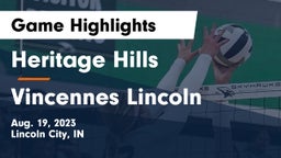 Heritage Hills  vs Vincennes Lincoln  Game Highlights - Aug. 19, 2023