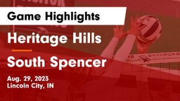 Heritage Hills  vs South Spencer  Game Highlights - Aug. 29, 2023