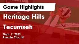 Heritage Hills  vs Tecumseh  Game Highlights - Sept. 7, 2023
